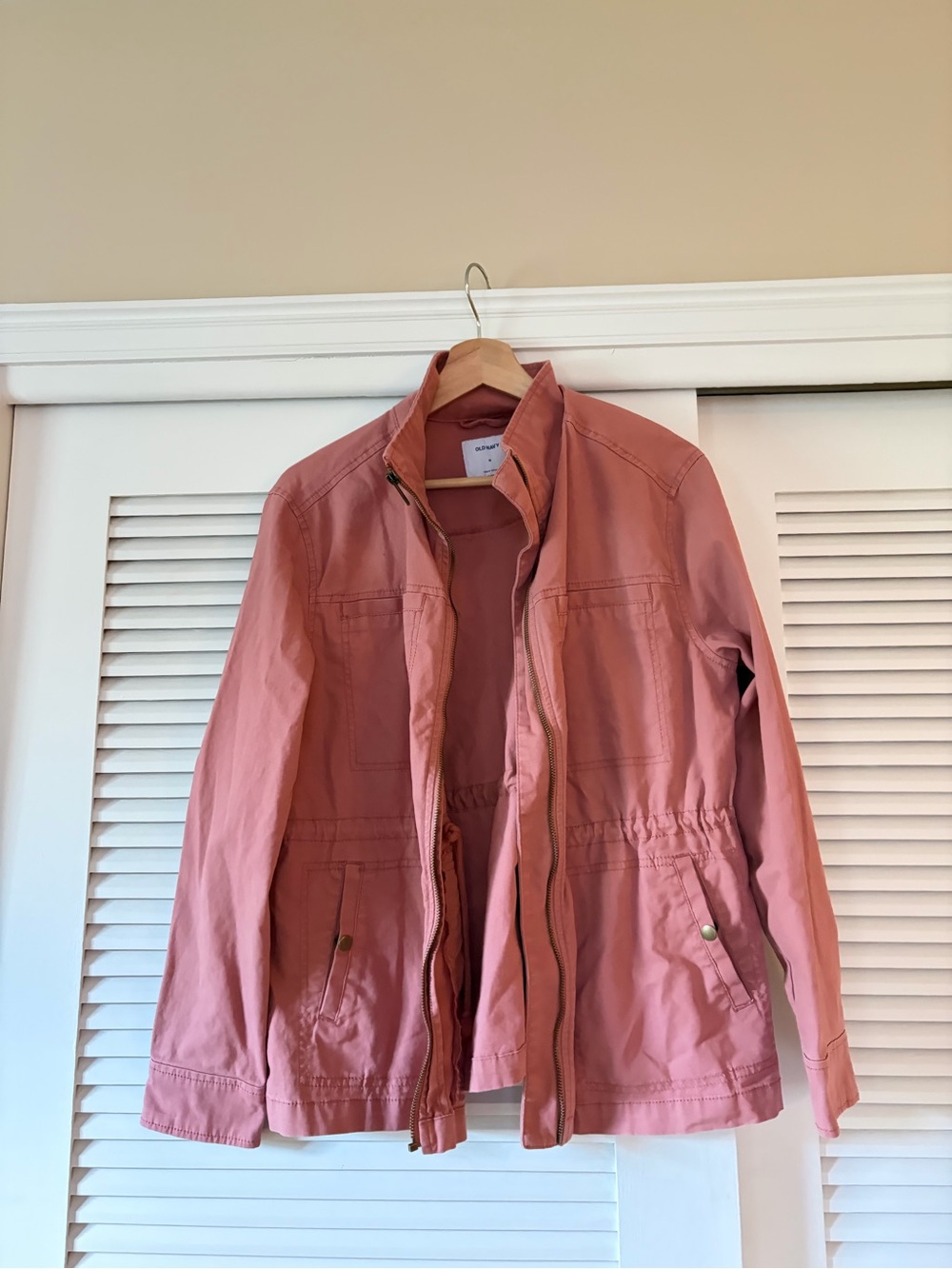 Old Navy Rose Utility Jacket with Drawstring Waist